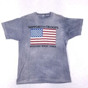 Fruit of the Loom Vintage Desert Storm Single Stitch XL Blue